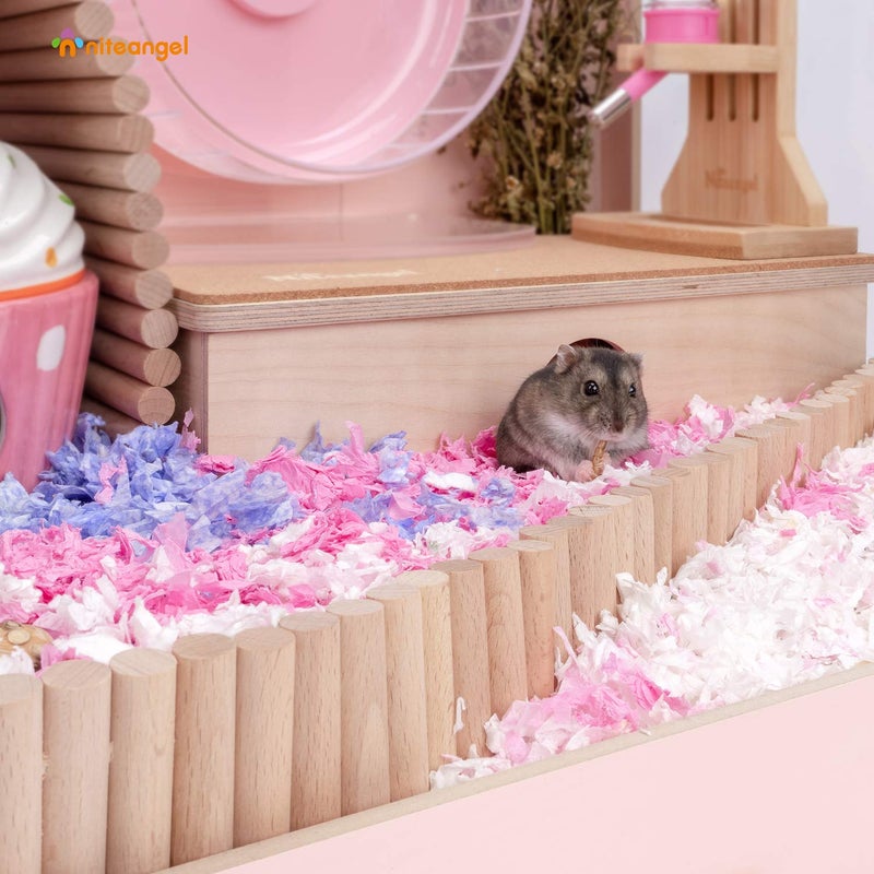 Niteangel Hamster Suspension Bridge Toy - Long Climbing Ladder for Dwarf Syrian Hamster Mice Mouse Gerbils and Other Small Animals (25.6L x 3W) - Image 3